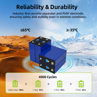   Cellule de batterie Lifepo4 3.2V 304Ah Grade A Stock UE Lithium Solaire Li-ion Prismatique Stockage d'énergie Akku LF304 LFP 3.2V Lipo4