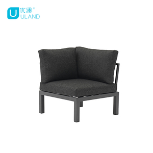 Uland – ensemble de canapés de Patio sectionnels modernes, avec cadre en aluminium, meubles d'extérieur en bois, canapés de jardin - Product Image 3