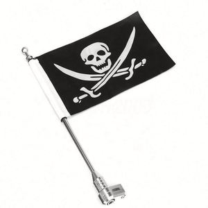 Drapeau de moto personnalisé 2024 pour bagages arrière, style fanion, pour drapeaux d'état et bannières de campagne, montage facile, avec mât en fibre de verre - Product Image 5