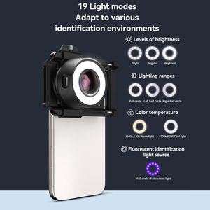 Lupa de Joyero 120X, Lente de Microscopio para Teléfono con Ocular/Luz LED Iluminada - Product Image 5