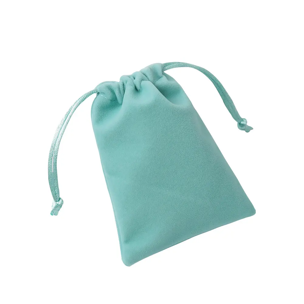 Jewelry Storage Bag Velvet Gift Pouch Environmental Protection Small Bag Gift Packaging Flannelette Drawstring Bag