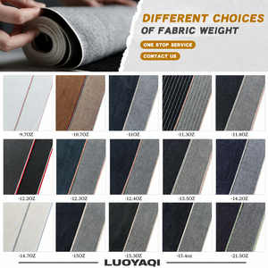 Jeans Personalizados para <span class=keywords><strong>Hombre</strong></span>, 14oz, Tela Cruda Selvedge, Corte Recto Ancho, Algodón Crudo, Jeans Holgados para <span class=keywords><strong>Hombre</strong></span>, Pantalones de Mezclilla - Product Image 5