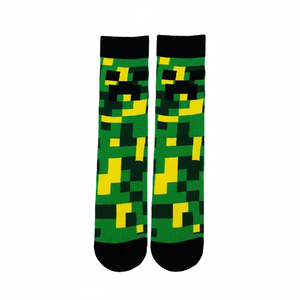 Minecraft Colorful Ankle <b>Socks</b> Breathable Cotton Spandex Polyester Daily Red <b>Brown</b> Pink Colors One Fits All Unisex Gift Design - Product Image 4