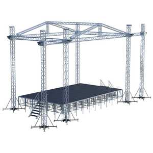 Sistema de armazón de techo para conciertos de doble capa, portátil, cuadrado, de aleación de aluminio para exteriores, de alta resistencia - Product Image 2