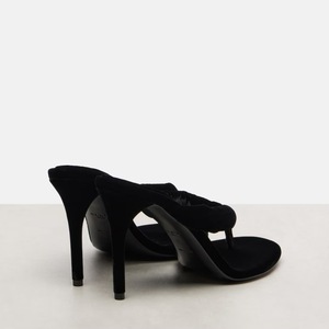 Nuovo Design alla Moda, Logo Personalizzato, Ciabatte Estive Taglia Grande 45, <span class=keywords><strong>Sandali</strong></span> da Donna con Tacco a Spillo in Velluto - Product Image 5