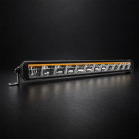 Barre lumineuse LED ultra-résistante à une seule rangée ECE R10 R149 pour tracteur agricole, 20/40 pouces, 32V, ambre et blanc, feux de jour DRL