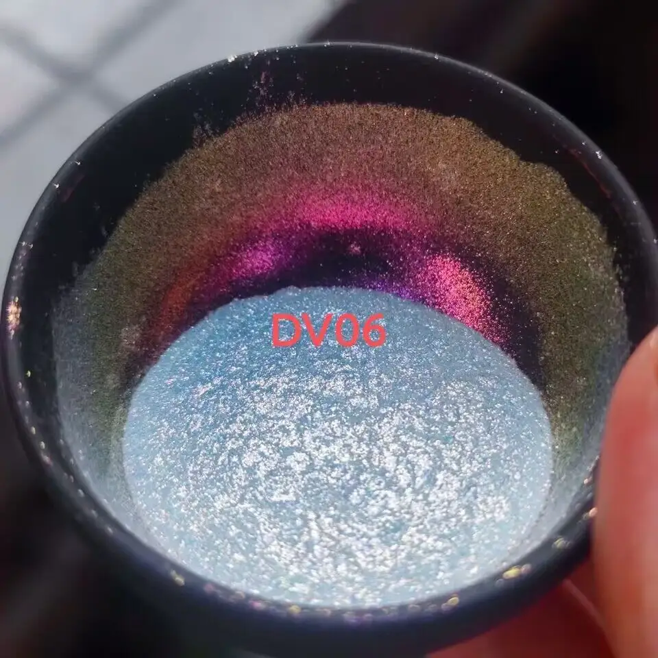 Bulk Super Sparking Iridescent Rainbow Diamond Chameleon Pearl Pigments Colour Shift Mica Powder