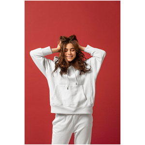 Ensemble sweat à capuche zippé et pantalon de survêtement pour homme, en polyester, avec poches latérales, imprimé hiver, design personnalisé, haute qualité - Product Image 2