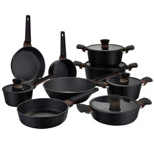 9 Pcs Non stick frying saucepan pot family cooking pots and pans cookware sets