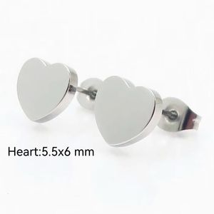 <span class=keywords><strong>Orecchini</strong></span> a forma di cuore a forma di cuore all'ingrosso personalizzati in acciaio inossidabile alla moda alla moda - Product Image 6
