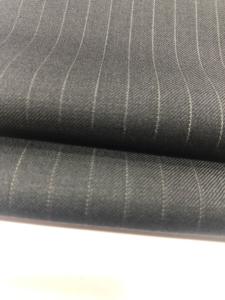 Koyu lacivert şerit için yüksek kaliteli hazır stok merino kamgarn erkek yün polyester takı<span class=keywords><strong>m</strong></span> elbise kumaşları - Product Image 3