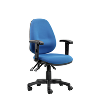 Fauteuil de bureau ergonomique moderne en tissu avec roulettes en nylon, faible MOQ