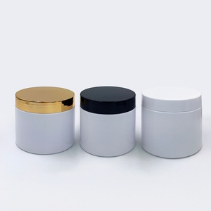 Pot en plastique pour crème cosmétique ou gommage corporel avec couvercle blanc, disponible en 4oz, 8oz, 50ml, 80ml, 100ml, 120ml, 150ml, 200ml, 250ml, 500ml - Product Image 5