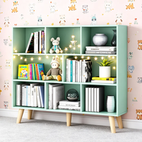Estantería Abierta Multifuncional Moderna de Madera - Mueble de Exhibición de 3 Niveles con Patas