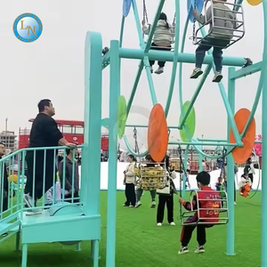 Scenic Spot Park Playground Équipement d'amusement Panier suspendu rotatif Grande roue heureuse non alimentée avec pédale - Product Image 6