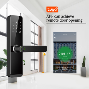 טוויה wifi חכם ידית דלת מנעול טביעת אצבע לסיסמת כרטיס ic לבניין דירה מנעול דלת אלומיניום - Product Image 6