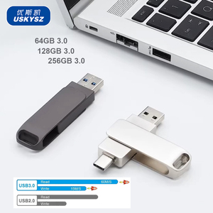 USKY 16GB <span class=keywords><strong>2TB</strong></span> 512GB 1TB Micro <span class=keywords><strong>USB</strong></span> <span class=keywords><strong>Flash</strong></span> Drive Personnel 3.1 Type-C Caoutchouc Promotion Cadeau Cle 512GB <span class=keywords><strong>USB</strong></span> 3.1 - Product Image 1