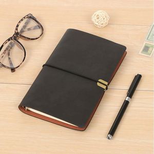 Newest Standard Size Brown Leather Printed Organizer/Planner Journal Travelers Notebook A5 A6 Travel Diary Inserts Binder Clip - Product Image 3