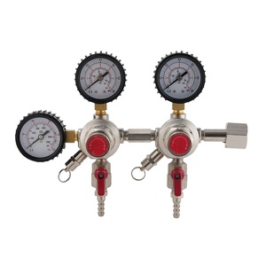 Regolatore di <span class=keywords><strong>CO2</strong></span> della birra primaria a doppio sistema completamente Braas 0-3500psi/0-80psi con connessione di ingresso CGA320 a doppio stadio - Product Image 2