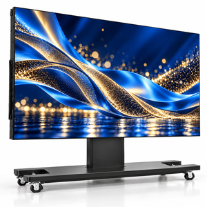 Écran LED pliable ultra-large de 163 pouces P1.87, affichage LED sur roues relevables pour les événements annuels et les banquets des grands hôtels - Product Image 1
