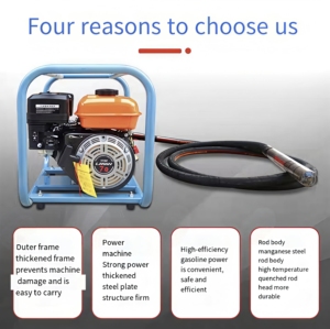External High Frequency Portable Gasoline Engine <strong>Concrete</strong> <strong>Vibrator</strong> with High Load Moment 190HZ - Product Image 6
