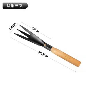Truelle de jardin en acier inoxydable, lame de 15cm, longueur totale de 30.5cm, manche en bois pour la plantation, le désherbage, outils d'horticulture - Product Image 3