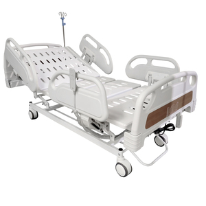 Lit médical manuel 3 fonctions pour clinique et hôpital, mobilier <span class=keywords><strong>hospitalier</strong></span> en stock, lit de soins infirmiers - Product Image 2