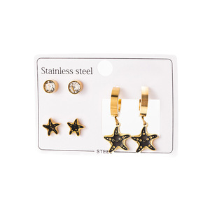 Pendientes RINHOO de acero inoxidable 316L con colgante de estrella de mar, águila y palma para mujer, joyería de moda con personalidad, nueva tendencia, regalos. - Product Image 6