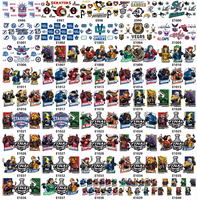 Autocollant de transfert UV DTF personnalisé pour fan de football, 16 oz, étanche, pour gobelet isotherme, faible MOQ, livraison rapide, directement de l'usine