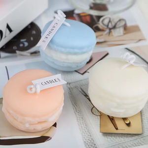 Vela Aromática con Forma de Pastel para Regalo de Cumpleaños, Boda, Fiesta, Decoración del Hogar, Linda Vela Perfumada de Macaron Hecha a Mano - Product Image 6
