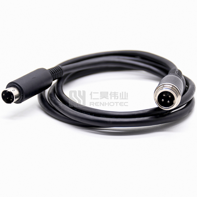 Mini Din 4pin Cable 4 Pin Rear Camera Dvr Micro Connector Aviation GX12