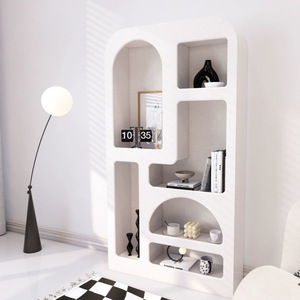 Mueble de Almacenamiento y Exhibición para Barbería de Madera de Lujo con Diseño Moderno, Mueble Lateral Decorativo Estilo Cueva - Product Image 3