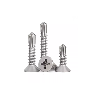 Tornillos autorroscantes de acero inoxidable 410 con cabeza avellanada y pasadores de cola de milano, tamaño completo - Product Image 3