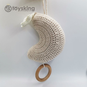 TK Peluche <span class=keywords><strong>de</strong></span> Conejito Amigurumi Hecho a Mano con Cabeza <span class=keywords><strong>de</strong></span> Ganchillo, Juguete Suave Tejido con <span class=keywords><strong>Caja</strong></span> <span class=keywords><strong>de</strong></span> Música, Material <span class=keywords><strong>de</strong></span> Poliéster, Estilo Adorable - Product Image 5