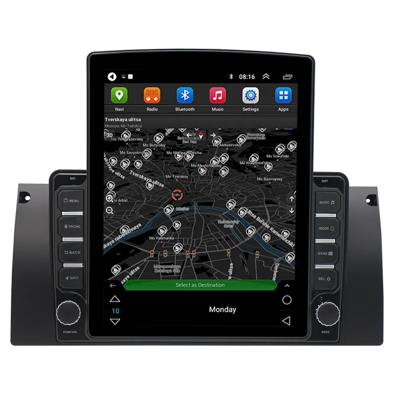 Autoradio android 10 Car audio per BMW serie 5 E39 X5 E53 1995-2003 navigazione gps lettore dvd per auto mp3 da 9.7 pollici