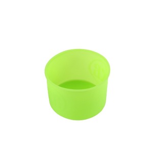 Green Silicone Cake Mold Cylindrical Baking Tool Dishwasher Safe Single Piece - Product Image 1