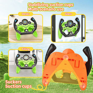 Juego de Simulación de Carreras para Niños, Volante Giratorio de 360 Grados, Pedal de Acelerador y Freno, Juguetes con Ventosa - Product Image 5