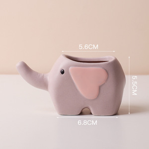<span class=keywords><strong>Maceta</strong></span> Creativa Biodegradable <span class=keywords><strong>de</strong></span> Cerámica con Forma <span class=keywords><strong>de</strong></span> Animal para Suculentas y Cactus, Decoración para Escritorio y Balcón - Product Image 3