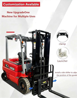 Chariot à palettes à contrepoids au lithium-ion, capacité de charge de 2500 kg, 4 roues motrices, équipement de manutention en entrepôt