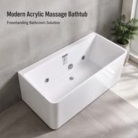 Baignoire à remous autoportante bain baignoire de Massage Chine fournisseurs double piscine baignoire usine Offres Spéciales