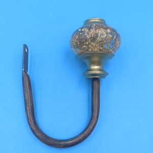 U Shape Resin <b>Curtain</b> Hook 58 Inch Brown Traditional Wall Mount For All <b>Curtains</b> - Product Image 4