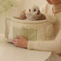 Sac de transport pour animaux de compagnie à bandoulière large, sacoche de voyage portable pour chiens et chats, accessoires de transport pour animaux