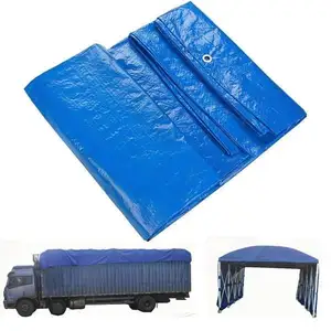 Litong özel ticari ağır mavi tuval kamyon branda kapağı baskılı tarps branda tuval