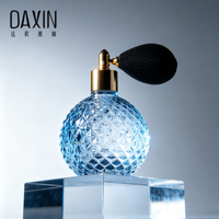 Flacon de parfum haut de gamme en verre de 50 ml en forme d'ananas, avec pompe à air de 18 mm de diamètre pour un scellage hermétique
