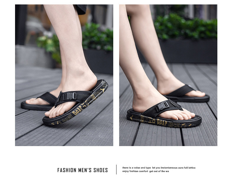Summer Casual Thong Slippers Outdoor Beach Flipflops EVA PE Flip-flopSs Slippers For Mens