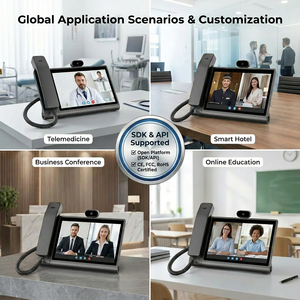 Téléphone vidéo intelligent IP POE HA05, écran tactile HD 10,1 pouces, Android 12, terminal VoIP SIP pour les entreprises et le télétravail - Product Image 5
