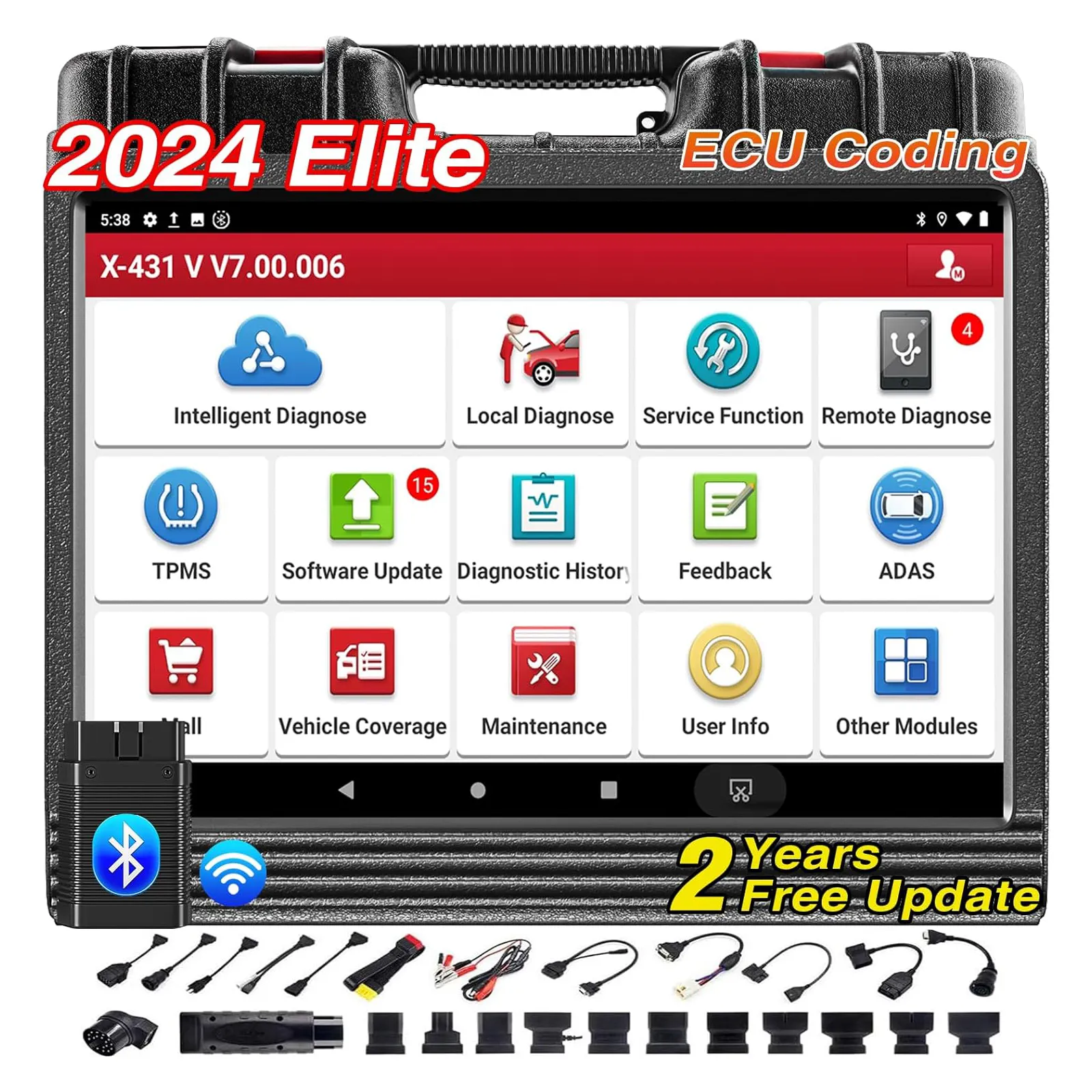 2024 Neustart X-431 PRO V5.0 8" Tablet Automotive OBD OBD2 Diagnostik-Autoscanner X431 V5.0 Auto Auto-Diagnosegerät