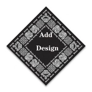 Pañuelo de Moda con Diseño Personalizado y Patrón de Dibujos Animados, Hecho de Algodón, Seda y Poliéster - Product Image 1