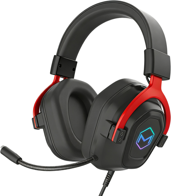 Gaming Wired Over-Ear Headsets Ear RGB Lights 3.5mm+USB Connectors Surround Sound Volume Control E-sport Professional Gamer