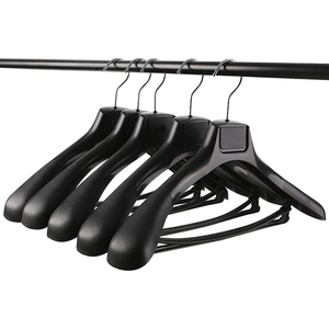 Sample Free Factory Cheap Wholesale Custom Logo Luxury Black <b>White</b> Suit Coat Shirt Non Slip Plastic Hangers for <b>Wardrobe</b> - Product Image 2